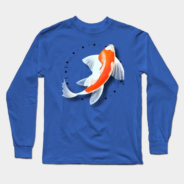 Koi fish 6 Long Sleeve T-Shirt by Miruna Mares